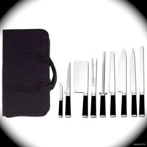   Restaurant Cutlery Set & Case includes Chef, Bread & Boning Knives