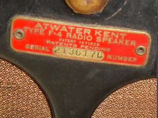 Atwater Kent Tube Radio 55 F 4 Speaker  