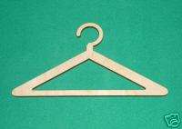 CLOTHES HANGER Unfinished Flat Wood Shapes 2CH2102C  