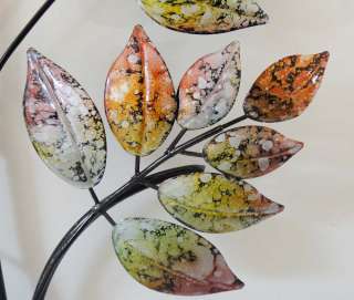 Contemporary Metal Wall Art   Marble Leaf Tree Branch  