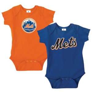  New York Mets Infant Baby Rib Creeper 2 Pack Sports 
