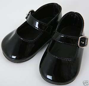 PATENT BLACK SHOES PERFECT FIT FOR BABY ANNABELL  