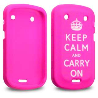 KEEP CALM & CARRY ON RUBBER CASE FOR BLACKBERRY 9900  