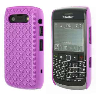 Blackberry Bold 9780 Hard Gel 3D Back Cover   Purple  