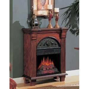  Classic Flame Regency Antique Free Standing Mahogany 