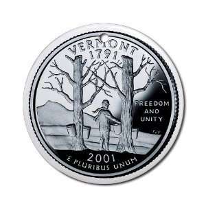  Creative Clam Vermont State Quarter Mint Image 2 7/8 Inch 