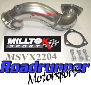 BRAND NEW MILLTEK STAINLESS STEEL PRE CAT DOWNPIPE & SPORTS CAT TO FIT 