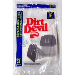  Dirt Devil Type F Bag 3 Pack (PN 200147)