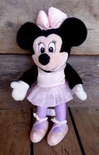 Disney Minnie Mouse Ballet Ballerina Posable Plush  
