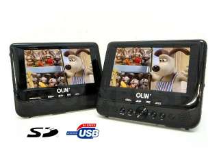 You are buying a Refurbished Dual Screen Portable DVD Player. Model 