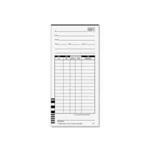  Lathem 7000E Double Sided Time Cards   White   LTHE7100 