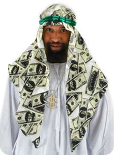 Money Sheik Headpiece   Arab Costume Accessories