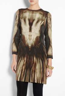 McQ Alexander McQueen  Phantom Print Silk Shift Dress by McQ 