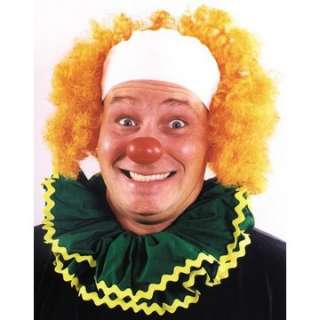  Bald Curly Clown Wig   Professional quality curly, bald orange clown 