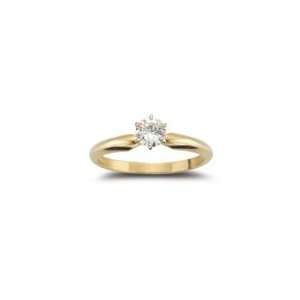   Ring   0.40 Ct Diamond Solitaire Engagement Ring in 14K Yellow Gold 7