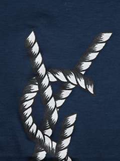 Rope print T shirt  Yves Saint Laurent  