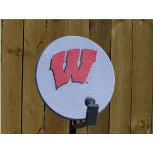 Wisconsin Badgers NCAA Satellite Dish Cover  Sports 