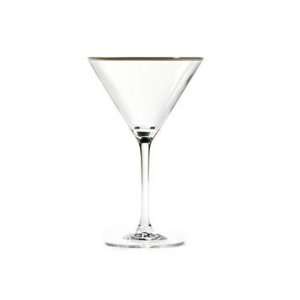 4 Mikasa Panache Intersection Crystal Martini Glasses 7 1/2 Tall Square  Shape