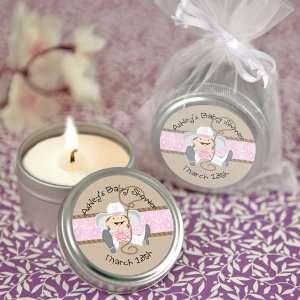   Cowgirl   Personalized Candle Tin Baby Shower Favors Toys & Games