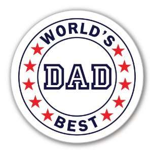  Worlds Best Dad Pinback Button   3 1/4 Large Everything 