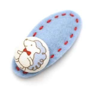    Too Cuties Hand Made Baby Girl Blue Hair Clip. Porcupine. Baby
