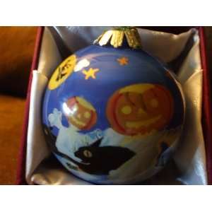  Old World Christmas Ornament Flying Pumpkin on Cats