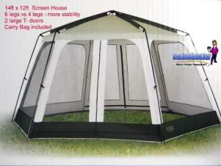 New Wenzel Gazebo Style Screenhouse Mosquito Bug house Screen Camping 
