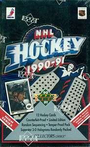 1990 91 UPPER DECK NHL HOCKEY HIGH SERIES ENGL F/S BOX  