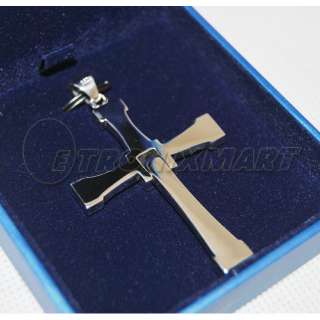 Dominic Toretto 925 Fast and Furious Silver Cross Pendant With Box 