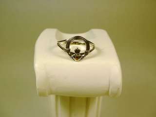 925 STERLING SILVER IRISH CLADDAGH RING SIZE 1 3/4 NEW  