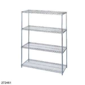  Chrome Plated Wire Shelving Part (2)24 x72 Shelves for 