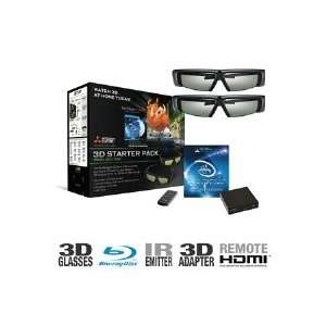  Mitsubishi 3DC 1000 3D HDTV Starter Pack Electronics
