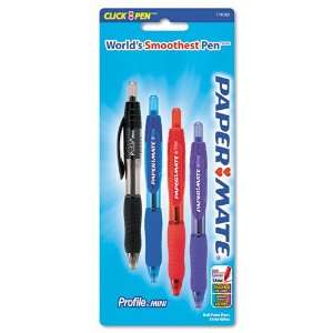   Ballpoint Pen, Bold Point, Four Color Pack
