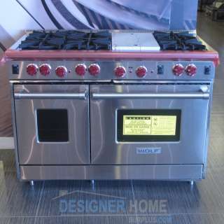 Wolf R486G 48 Pro Style Gas Range With 6 Burners  