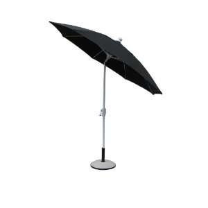   7HCRC BLK T 7.5 foot Market Umbrella, Black Tilt Patio, Lawn & Garden