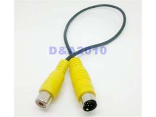 Pin S video mini Din Male to RCA Female Cable adapter  