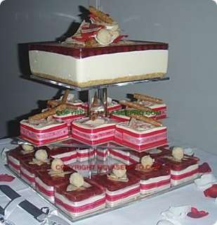 TIER ACRYLIC SQUARE CUPCAKE CAKE WEDDING STAND  