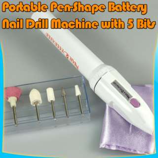 BATTERY NAIL DRILL Acrylic Gel Polish File Tool G151  