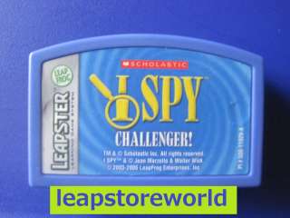 Leapster 2 I Spy Challenger age 6 10 Scholantic Leapfrog learning game 