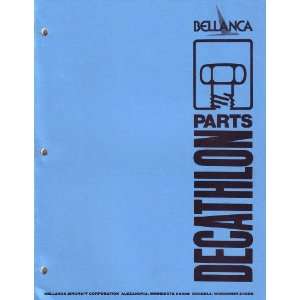 Bellanca Decathlon Aircraft Parts Manual Bellanca  Books