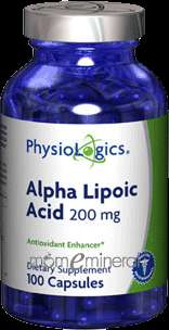 Alpha Lipoic Acid 200 mg 100 caps by PhysioLogics  