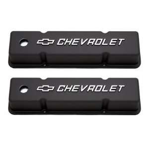    ANSEN 6336 SB Chevy Aluminum Valve Covers Bowtie Black Automotive