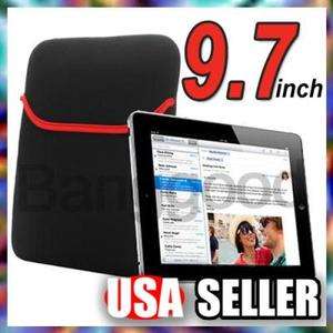 Tablet Soft Neoprene Sleeve Pouch Case Cover For iPad 2 1st Gen HP 