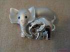 Mom & Baby Elephants Jewelry Pin Brooch ~ New Danecraft ~ Adorable 