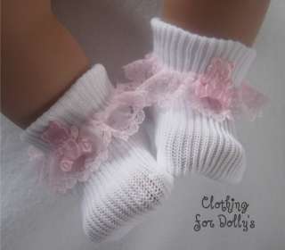 BABY DOLLS CLOTHES LACE SOCKS OUTFIT FIT 14  19 plS1  