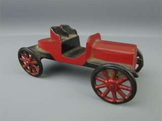 Antique Cast Iron Hand Painted Buggy Car Spoke Wheels  