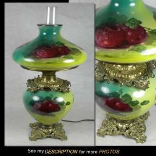 Antique GWTW Table LAMP w/ FRUIT gone with the wind  