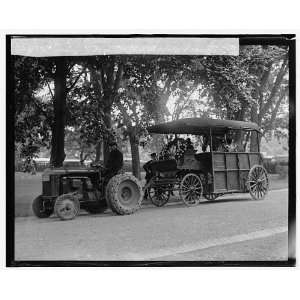  Photo Tony Tom Mixs horse drawn by tractor, 5/21/25 1925 