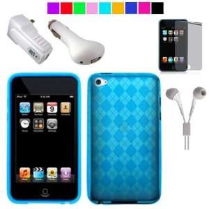  Apple iPod Tough 4th Generation + Mirror Screen Protector + USB Car 