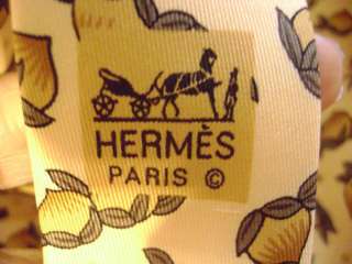Hermes 7534 IA Fruit Peach Plum Apricots Tie  